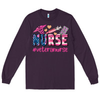 Plum veteran nurse Long Sleeve Tee - AdoDesignShop