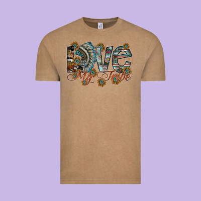 Love My Tribe Vintage Tee Designed By Sublimationcraftshop