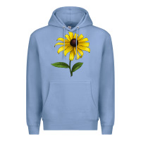 Colony Blue Black Eyed Susan Flower Premium Hoodie - LillyAllenDesigns