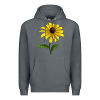 Rock Black Eyed Susan Flower Premium Hoodie - LillyAllenDesigns