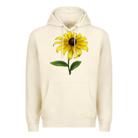 Sandshell Black Eyed Susan Flower Premium Hoodie - LillyAllenDesigns