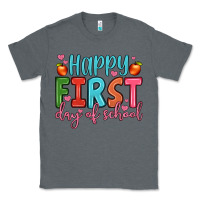 Charcoal Heather happy first day of school Classic Tee - JahusDesignShop