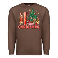 Chestnut red christmas bunny 1st christmas Premium Sweatshirt - MaliasSmallBusiness