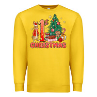 Lemon red christmas bunny 1st christmas Premium Sweatshirt - MaliasSmallBusiness