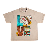 French Oak western love baseball Urban Heavy Tee - HRA Design Shop