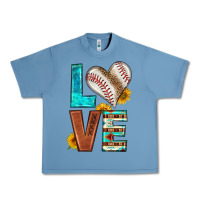Pebble Blue western love baseball Urban Heavy Tee - HRA Design Shop