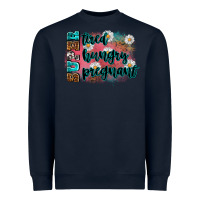 Navy super tired super hungry super pregnant Heavyweight Sweatshirt - Zillion Design Studio