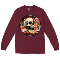 Burgundy firefighter coasters Long Sleeve Tee - AdoDesignShop