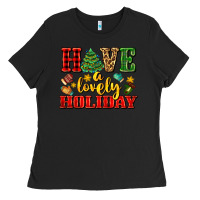 Black have a lovely holiday with gloves Ladies Tee - AdoDesignShop