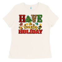 Bone have a lovely holiday with gloves Ladies Tee - AdoDesignShop