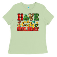 Matcha have a lovely holiday with gloves Ladies Tee - AdoDesignShop