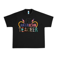 Black all american teacher Urban Heavy Tee - CowhideDigitalArt