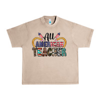 French Oak all american teacher Urban Heavy Tee - CowhideDigitalArt