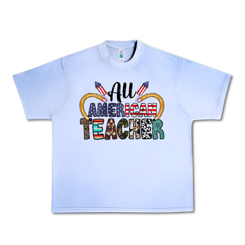 All American Teacher Urban Heavy Tee by CowhideDigitalArt | Teevron