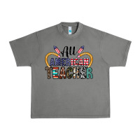 Tornado all american teacher Urban Heavy Tee - CowhideDigitalArt