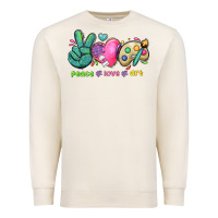 Sandshell peace love art Premium Sweatshirt - NancyCooperArtShop