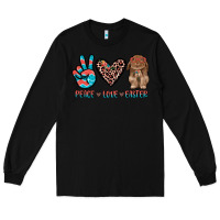 Black peace love easter Long Sleeve Tee - JahusDesignShop
