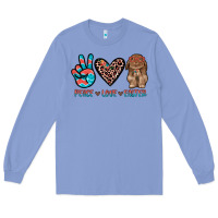 Colony Blue peace love easter Long Sleeve Tee - JahusDesignShop