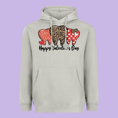 Dentist Happy Valentines Day Heavyweight Hoodie Designed By Maliassmallbusiness