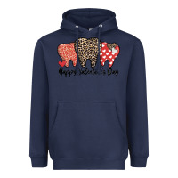 Navy dentist happy valentines day Heavyweight Hoodie - MaliasSmallBusiness