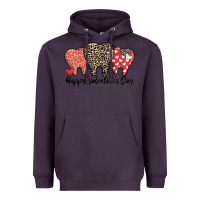 Plum dentist happy valentines day Heavyweight Hoodie - MaliasSmallBusiness
