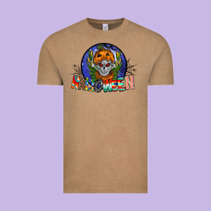 Halloween Vintage Tee Designed By Cowhidedigitalart