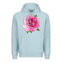 Blue Mist All Dressed Up Rose Premium Hoodie - LillyAllenDesigns
