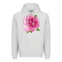 Dove Grey All Dressed Up Rose Premium Hoodie - LillyAllenDesigns