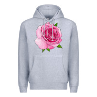 Heather Grey All Dressed Up Rose Premium Hoodie - LillyAllenDesigns
