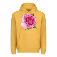 Mustard All Dressed Up Rose Premium Hoodie - LillyAllenDesigns