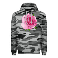 Slate Camo All Dressed Up Rose Premium Hoodie - LillyAllenDesigns