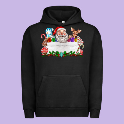 Custom Name Christmas Urban Hoodie Designed By Texasbilliewilder