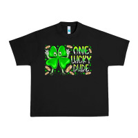 Black one lucky dude Urban Heavy Tee - RacoonDesign