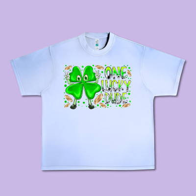 One Lucky Dude Urban Heavy Tee Designed By Racoondesign