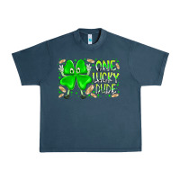 Midnight Navy one lucky dude Urban Heavy Tee - RacoonDesign