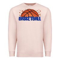 Pale Pink basketball Premium Sweatshirt - MaliasSmallBusiness