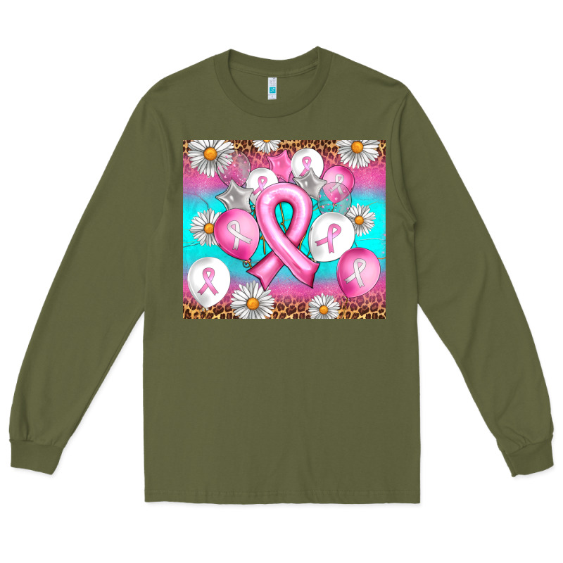 Breast Cancer Balloon Long Sleeve Tee by Artiststas | Teevron