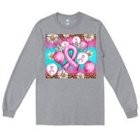 Heather Grey Breast cancer balloon Long Sleeve Tee - Artiststas