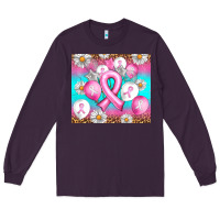 Plum Breast cancer balloon Long Sleeve Tee - Artiststas