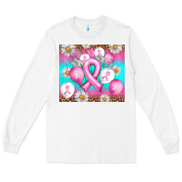 White Breast cancer balloon Long Sleeve Tee - Artiststas