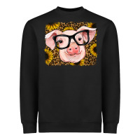 Black sunflowers pig Heavyweight Sweatshirt - RanaPortraitStore