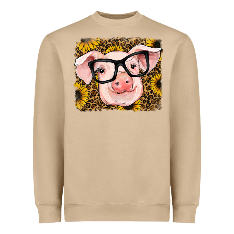 Sunflowers Pig Heavyweight Sweatshirt by RanaPortraitStore | Teevron