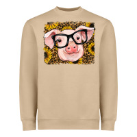Mushroom sunflowers pig Heavyweight Sweatshirt - RanaPortraitStore