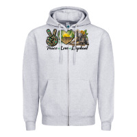 Peace Love Elephant Zipper Hoodie | Teevron
