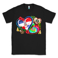 Black western leopard  dominican republic  hearts Classic Tee - AdoDesignShop