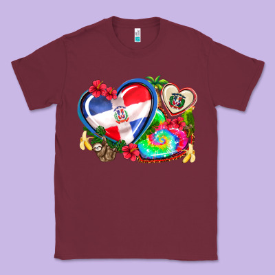 Western Leopard  Dominican Republic  Hearts Classic Tee Designed By Adodesignshop