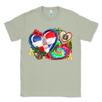Matcha western leopard  dominican republic  hearts Classic Tee - AdoDesignShop