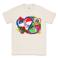 Natural western leopard  dominican republic  hearts Classic Tee - AdoDesignShop