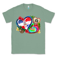 Sage western leopard  dominican republic  hearts Classic Tee - AdoDesignShop