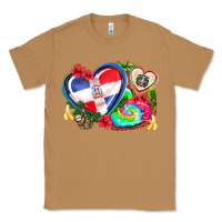 Toasted Coconut western leopard  dominican republic  hearts Classic Tee - AdoDesignShop